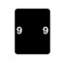 Nevs Smead - Filing Labels - Number 9 1-15/16" x 1-1/2" Black XN-S 9 - alternate 1